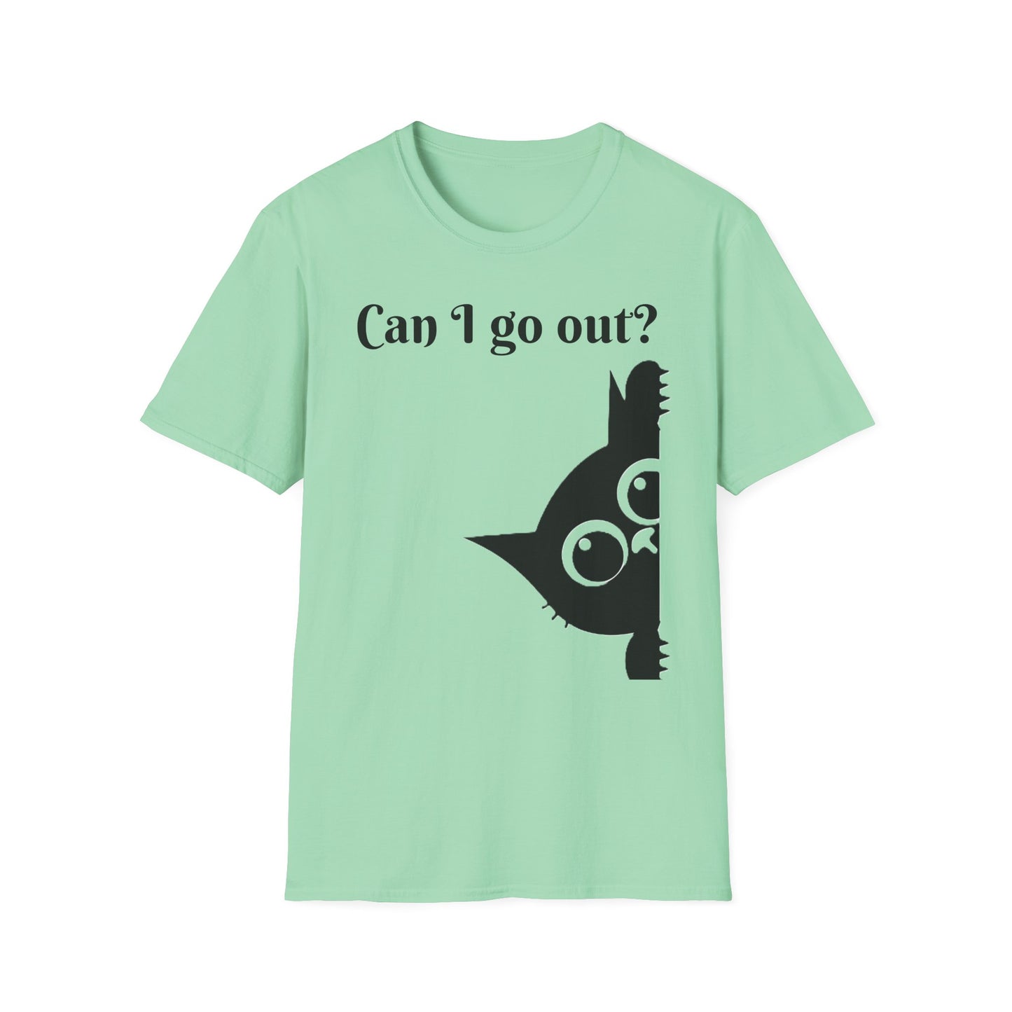 Black Cat-Unisex Softstyle T-Shirt