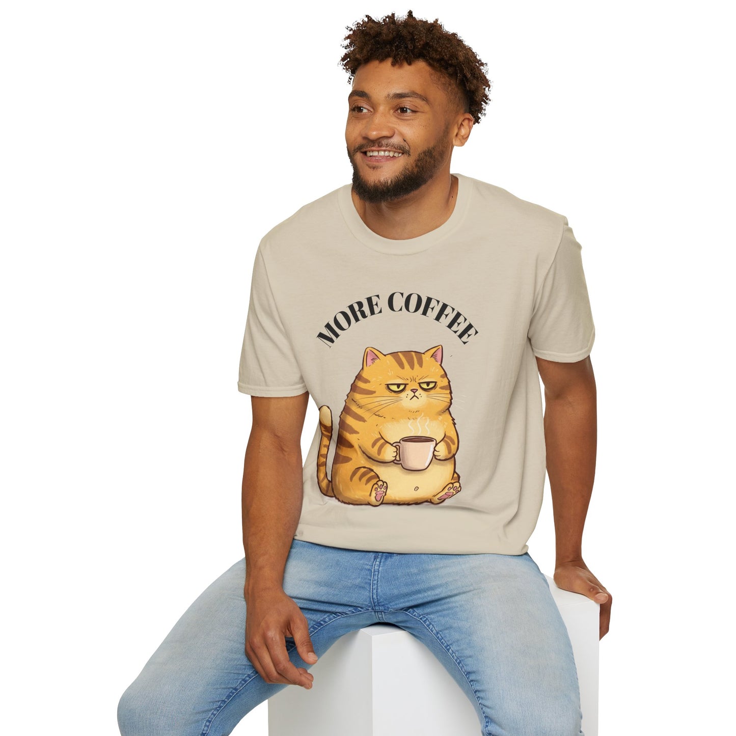 More Coffee-Unisex Softstyle T-Shirt