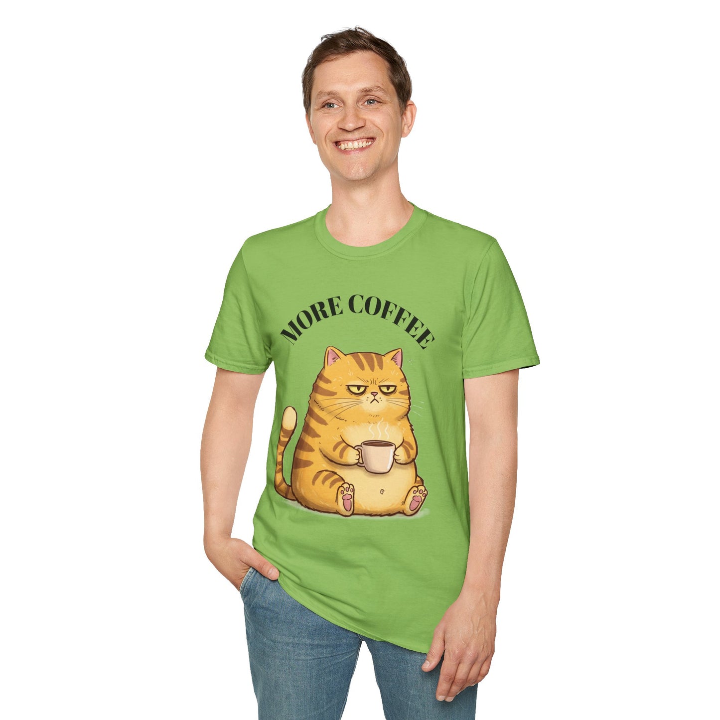 More Coffee-Unisex Softstyle T-Shirt