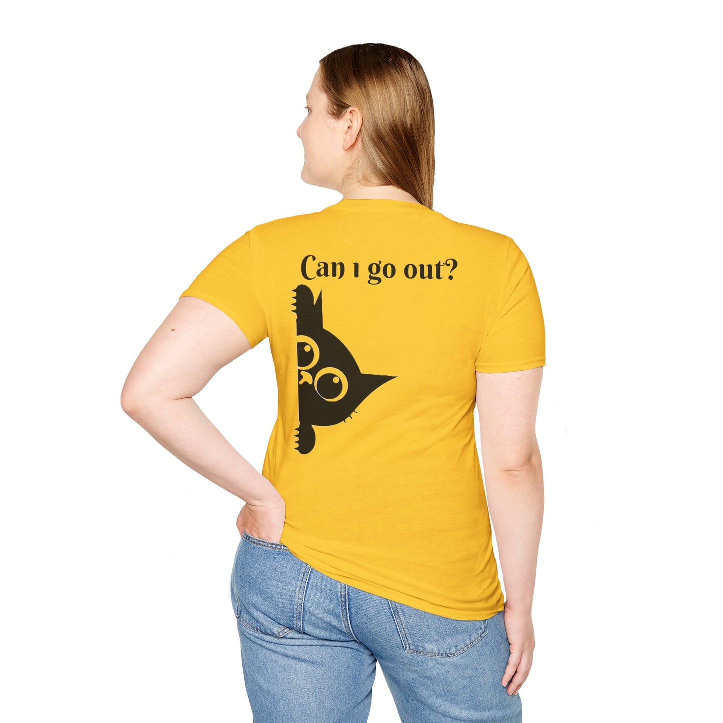 Black Cat-Unisex Softstyle T-Shirt