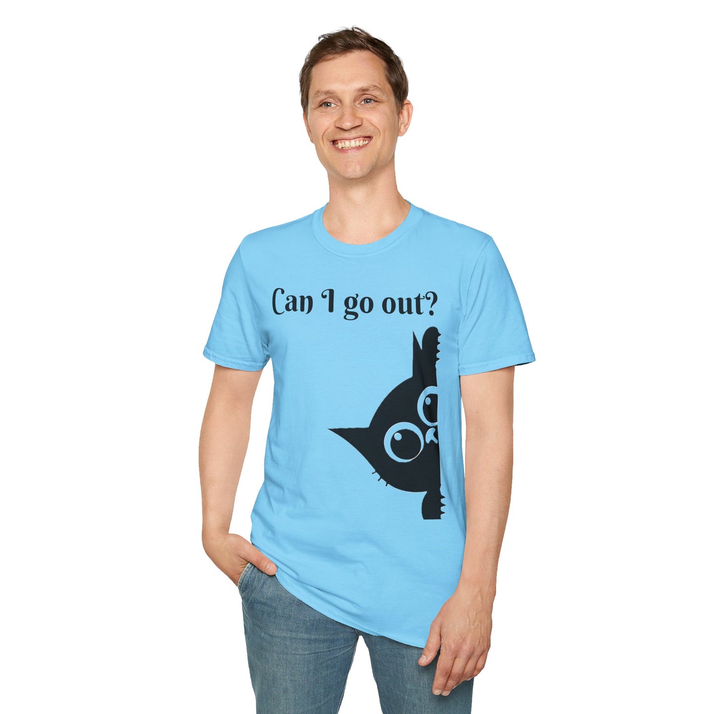 Black Cat-Unisex Softstyle T-Shirt