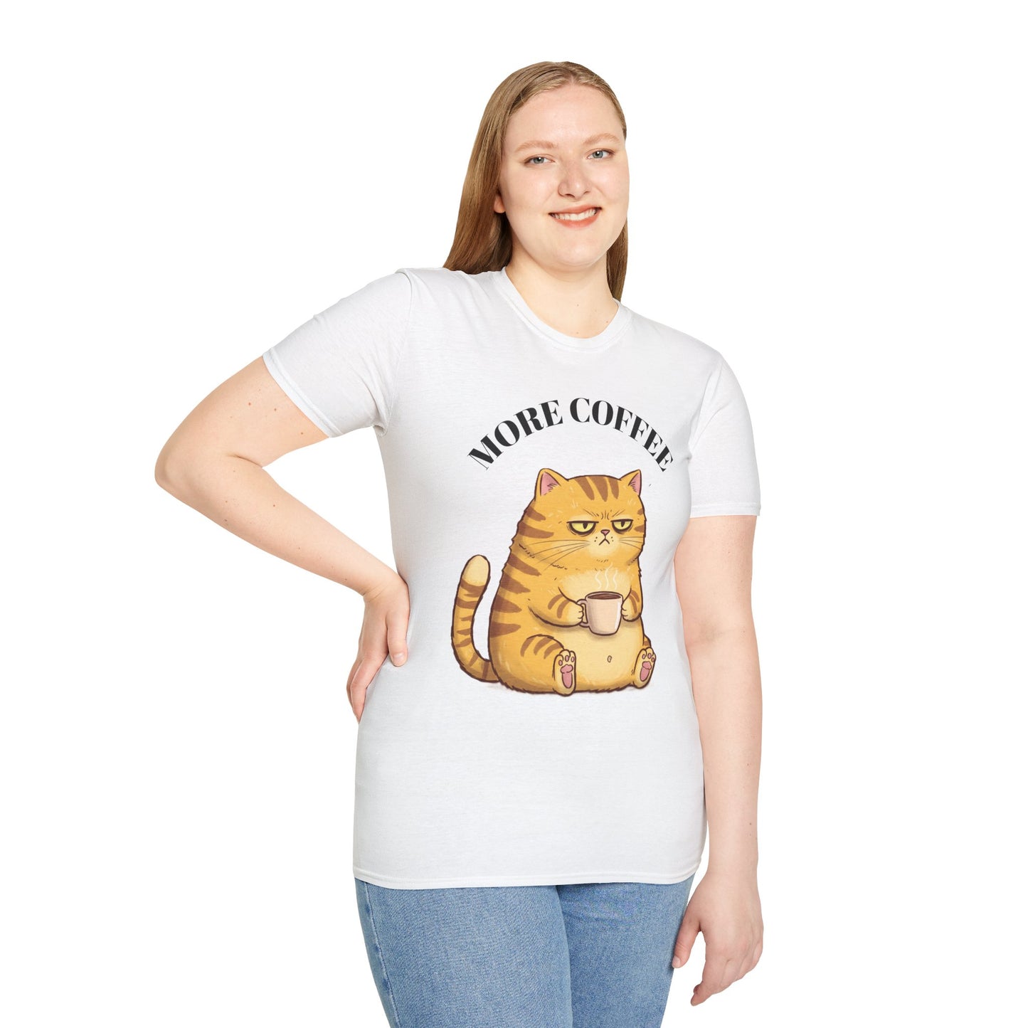 More Coffee-Unisex Softstyle T-Shirt