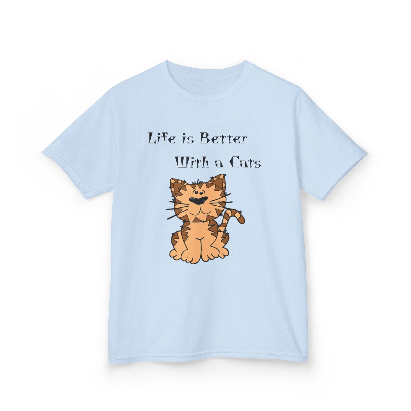 Life is better with a cats-Kids Heavy Cotton™ Tee