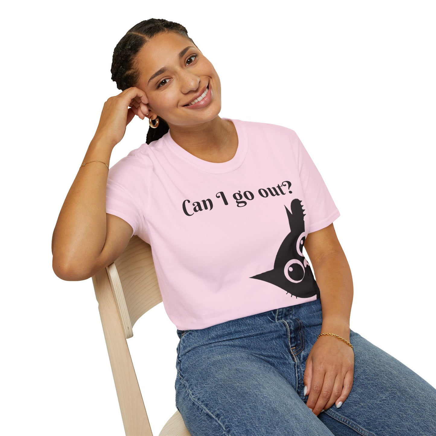 Black Cat-Unisex Softstyle T-Shirt