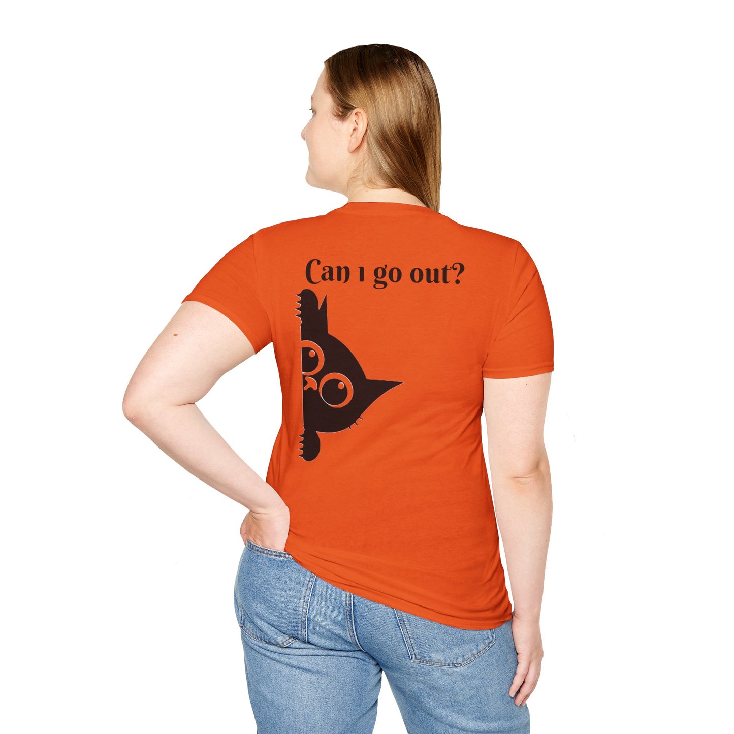 Black Cat-Unisex Softstyle T-Shirt