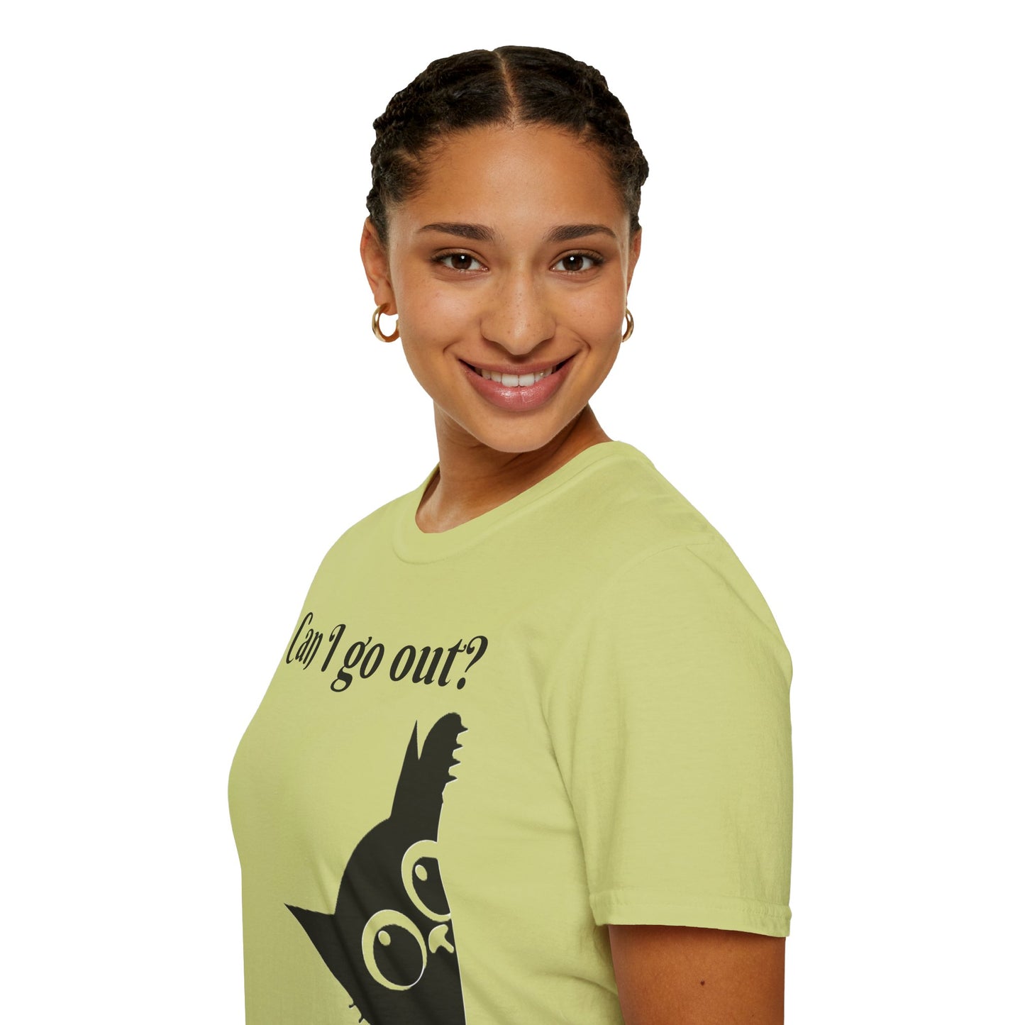 Black Cat-Unisex Softstyle T-Shirt