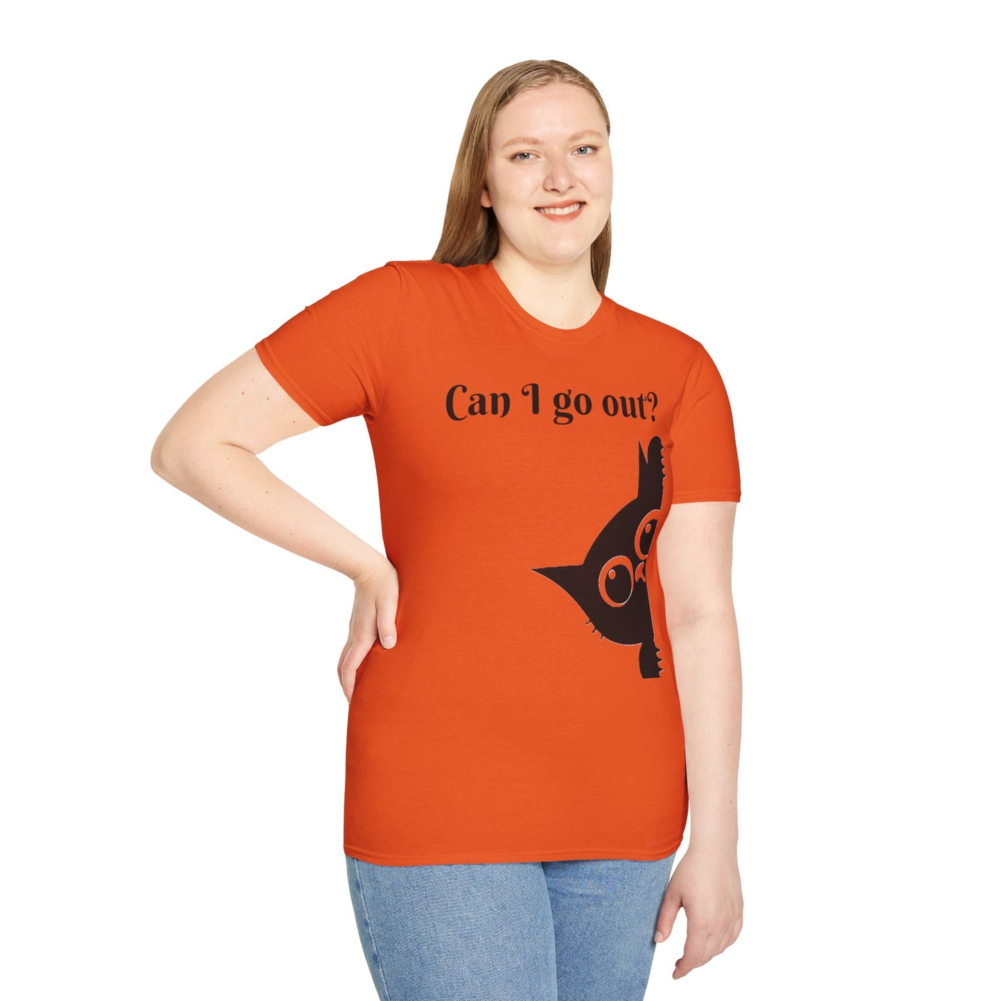 Black Cat-Unisex Softstyle T-Shirt
