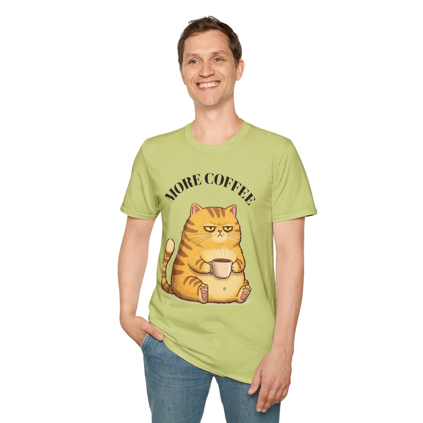More Coffee-Unisex Softstyle T-Shirt