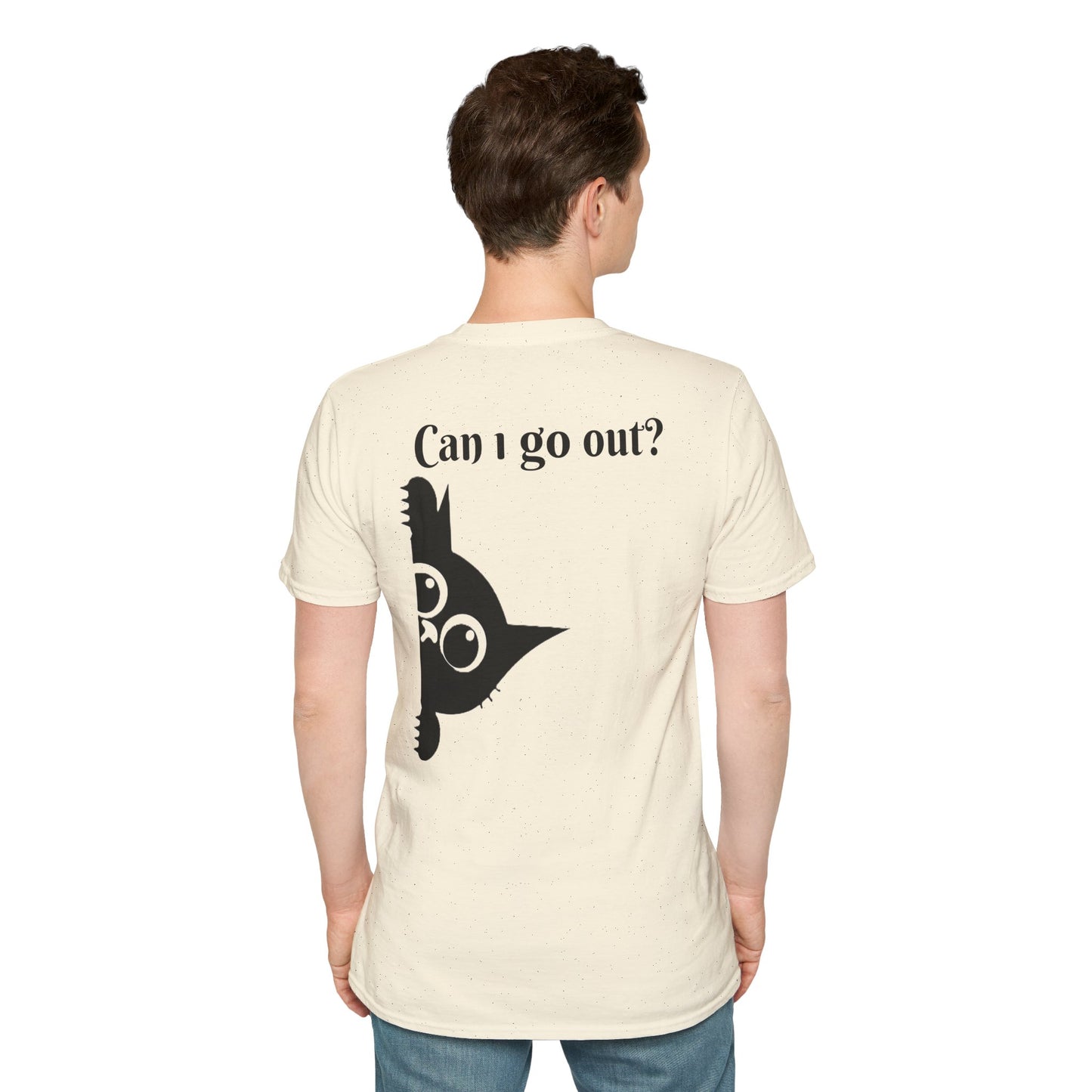 Black Cat-Unisex Softstyle T-Shirt