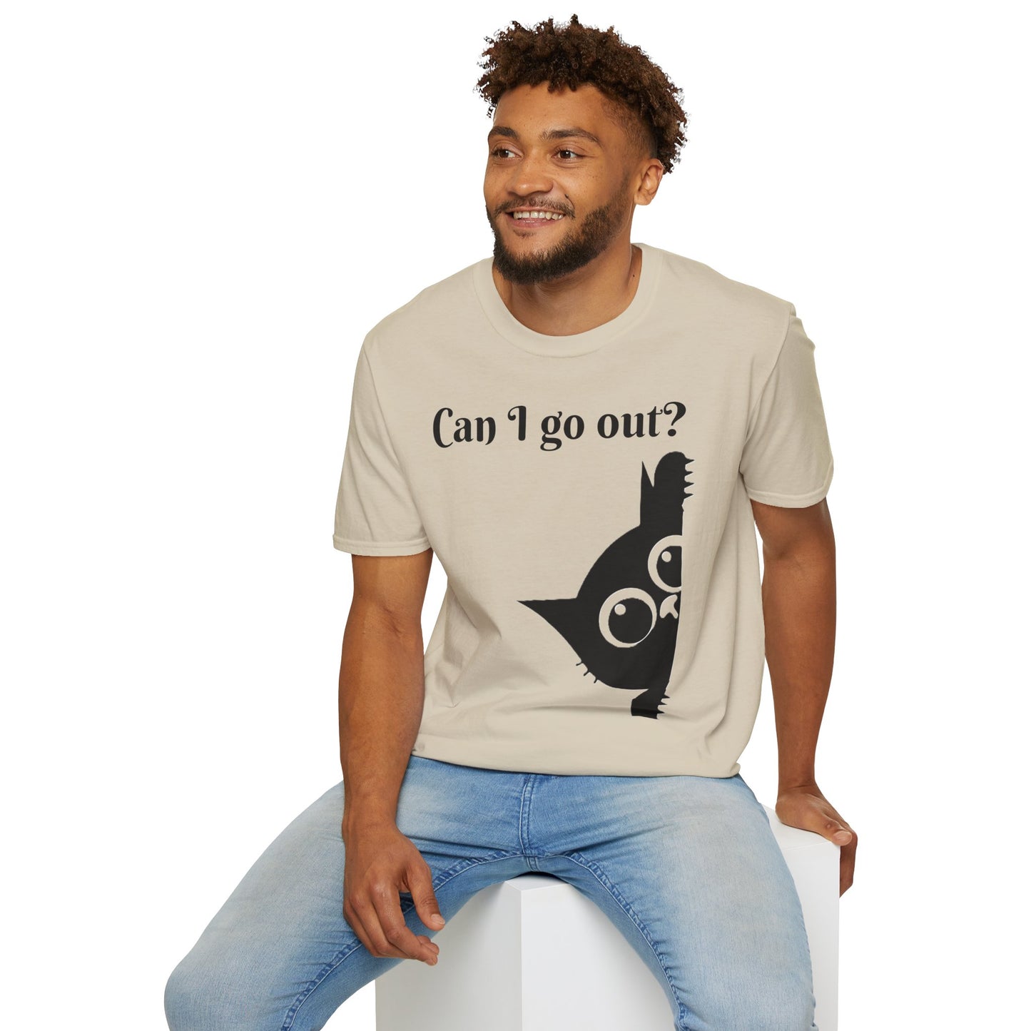 Black Cat-Unisex Softstyle T-Shirt