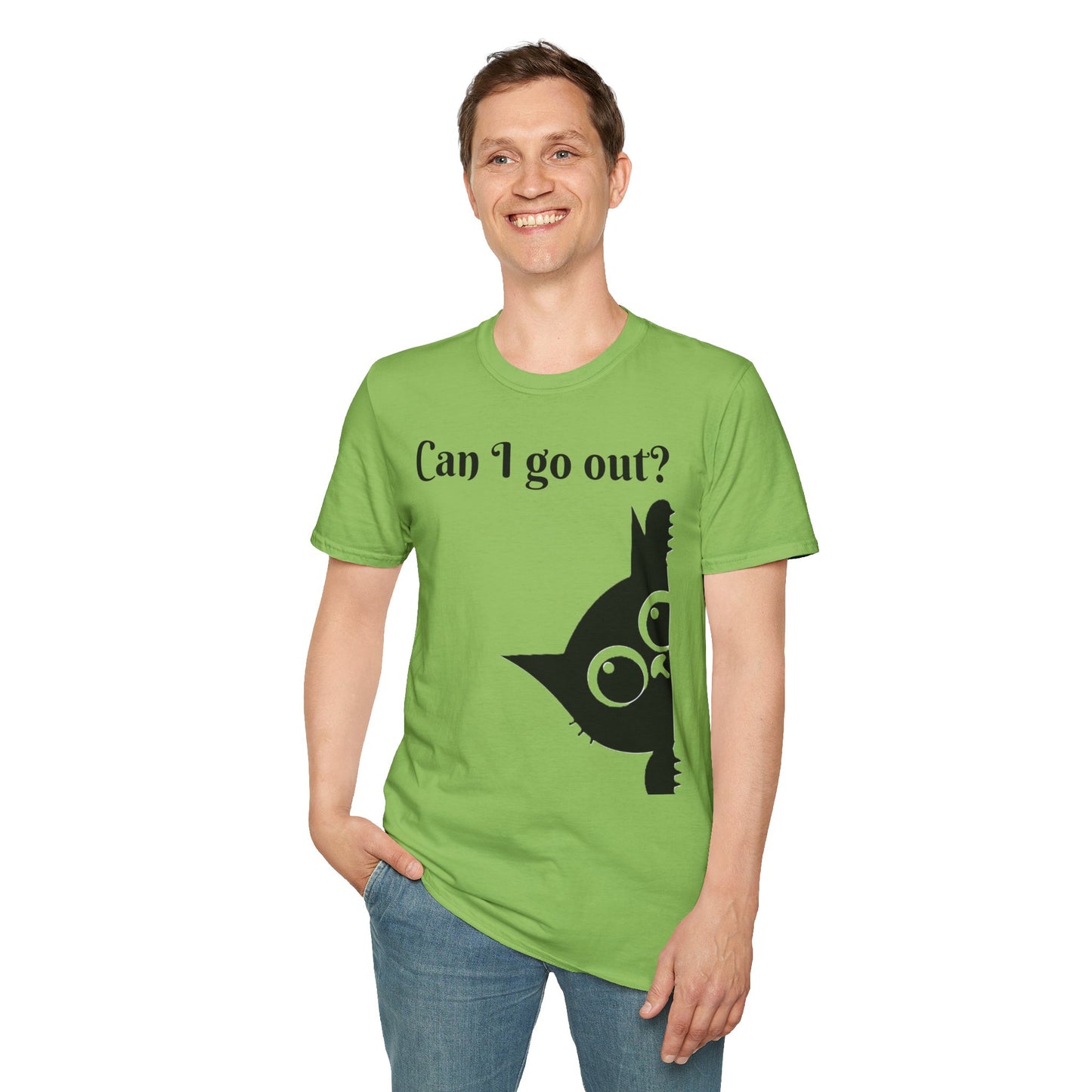 Black Cat-Unisex Softstyle T-Shirt