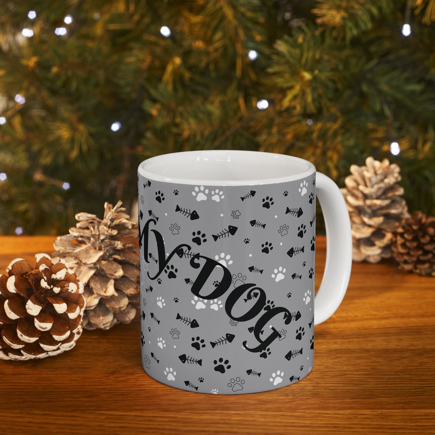 I love My dog-Ceramic Mug, (11oz)