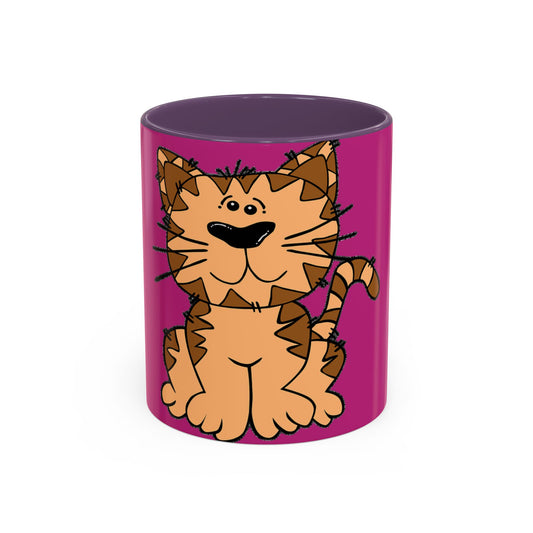 Cute Cat-Accent Coffee Mug (11 oz)