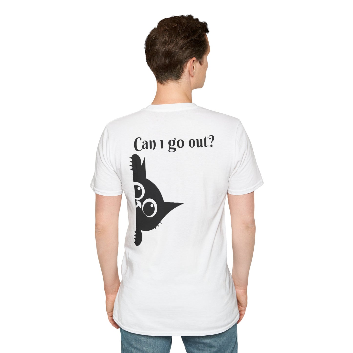 Black Cat-Unisex Softstyle T-Shirt