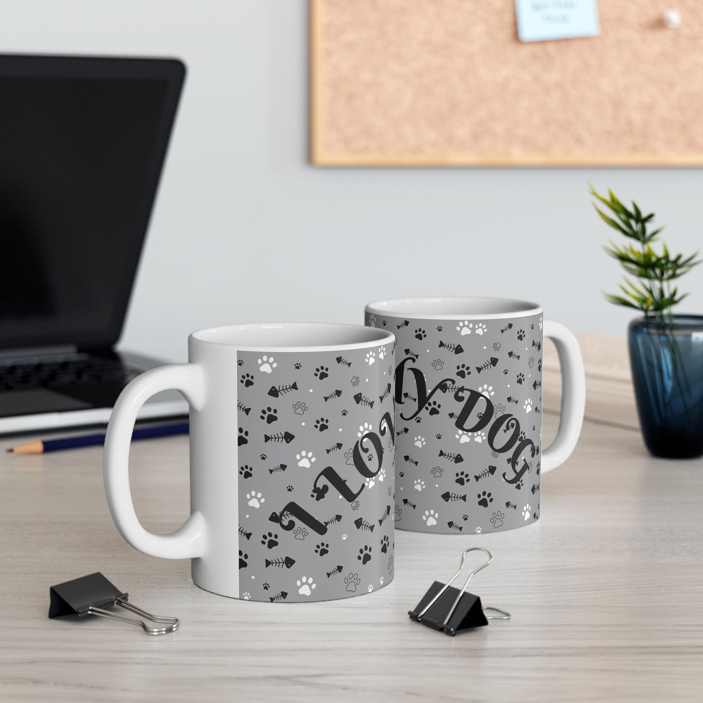 I love My dog-Ceramic Mug, (11oz)