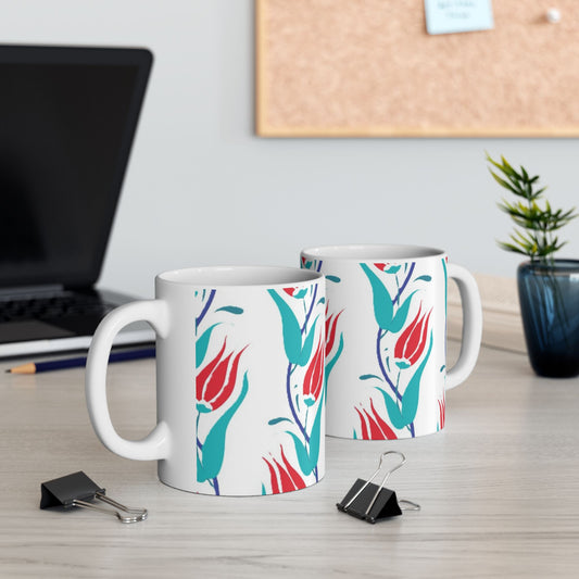 Tulips-Ceramic Mug, (11oz)