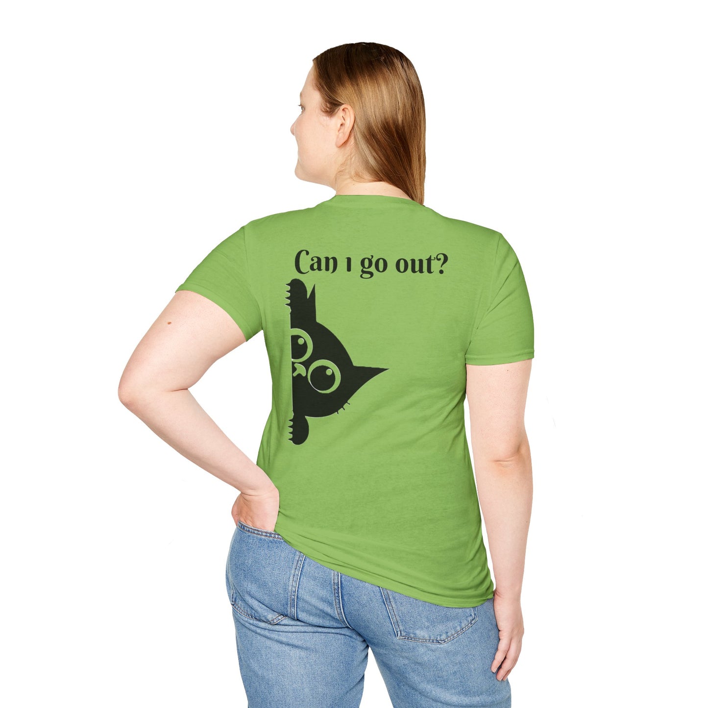 Black Cat-Unisex Softstyle T-Shirt