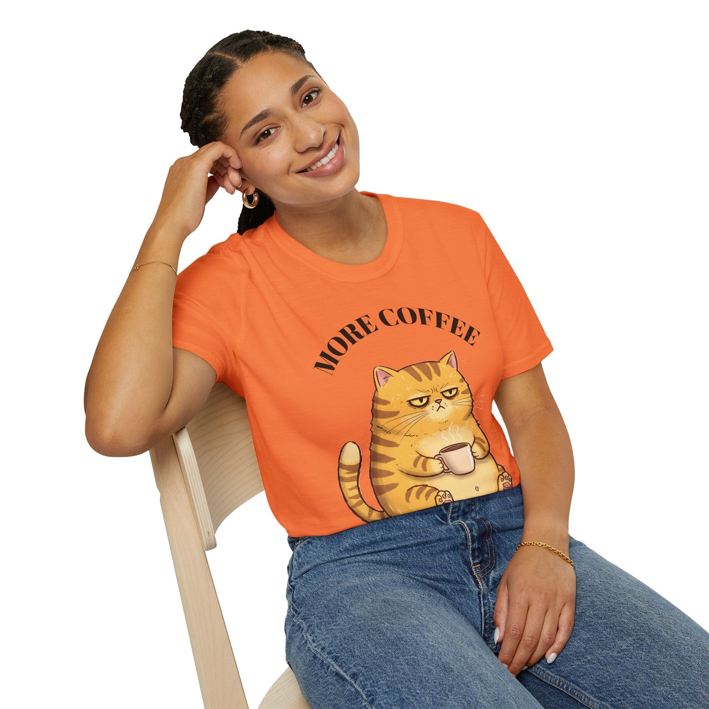 More Coffee-Unisex Softstyle T-Shirt